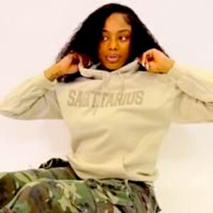 Sand Limited Edition Zodiac Puff Print Unisex Hoodie, Astrology Capricorn